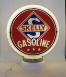 Skelly gasoline w/ 3 stars, 13 1/2”