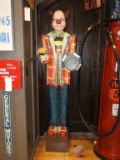 Carved wood carnival clown, 23
