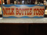 Carnival Milk Bottle Toss wooden sign, 36