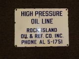 Rock Island Oil & Refining High Pressure Oil Line
