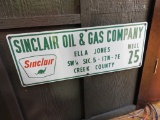Sinclair Oil & Gas Co. lease sign, Creek County