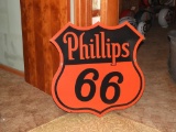 Phillips 66 Shield, red and black