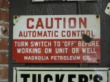 Magnolia Petroleum Company Caution Automatic Contr