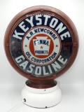 Keystone Gasoline globe, 11 1/2