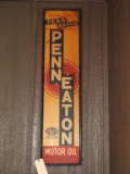Penn Eaton Motor Oil sign, SST, framed in wood