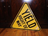 Pressed steel Yield SS sign, 27
