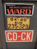 Montgomery Ward SST, 1940 license plate