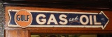 Reproduction Gulf Gas and Oil arrow sign, SST