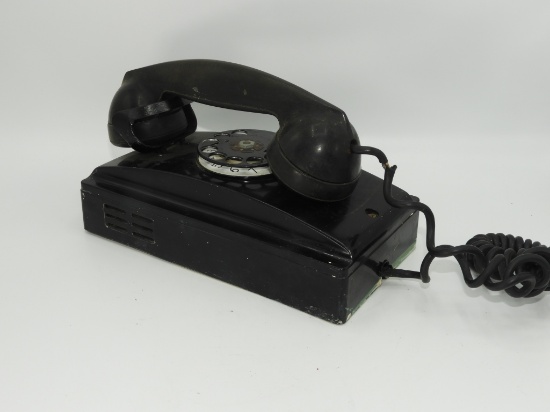 Vintage wall mount rotary phone