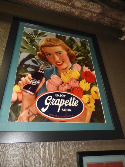 Enjoy Grapette Soda picture, 26"x32"