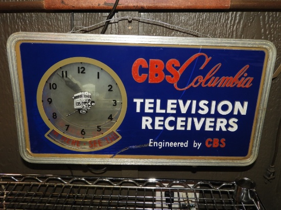 CBS Columbia Television & Receivers, rotating adve