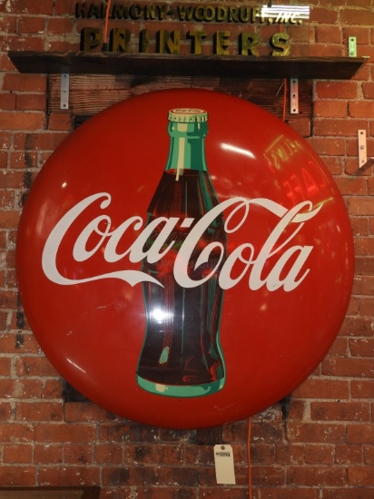 Coca-Cola SST button w/ Coca-Cola bottle
