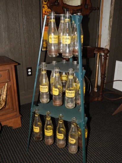 Country store pop bottle display