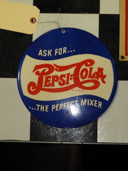 Ask for Pepsi Cola advertising sign