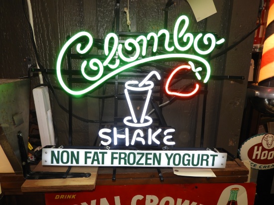 Columbo shake neon sign, 24"x22"