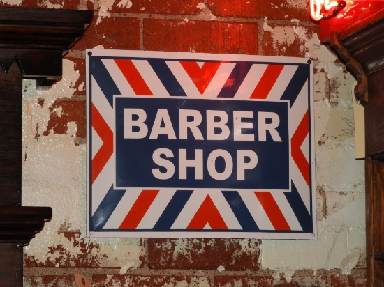 Barbershop sign, SSP, 16"x13"