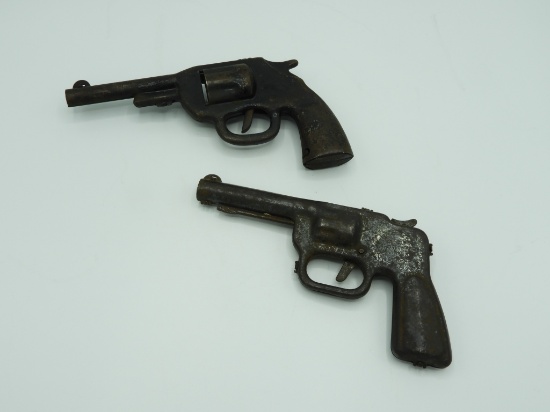 2 pcs - Daisy #80 toy stamped tin pistol