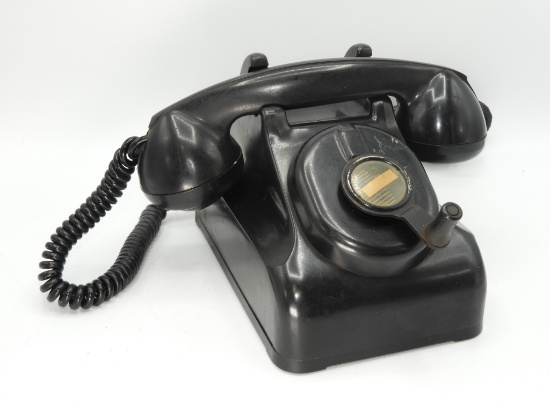 Vintage hand crank phone