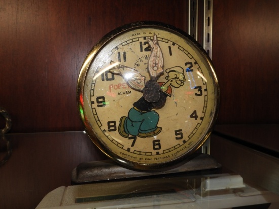Ingraham Popeye alarm clock