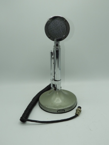 Astatic microphone on stand, vintage, 12"T