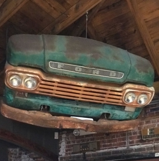 Decorative Ford pickup front clip