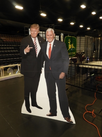 Trump/Pence cardboard cutout