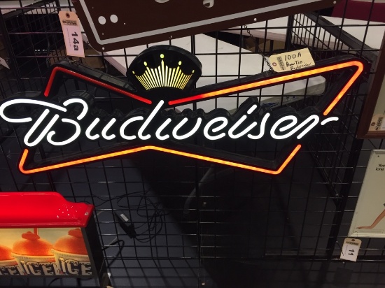 Budweiser bowtie neon 18"x48"