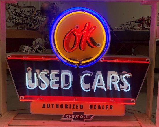 OK Used Cars Chevrolet Authorized Dealer neon