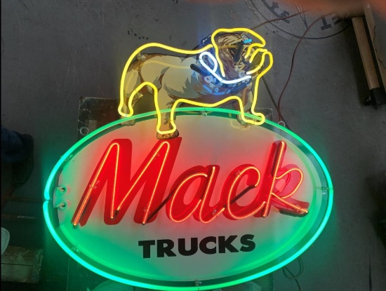 Mack Trucks neon, 36"x38"
