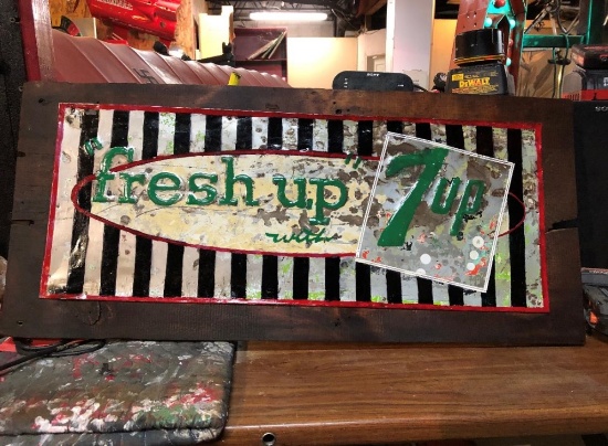 Old 7-Up Fresh-Up sign