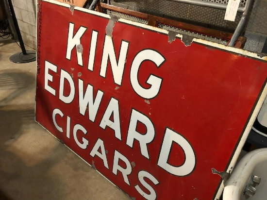 King Edwards Cigar DSP sign, 46"Tx70"W