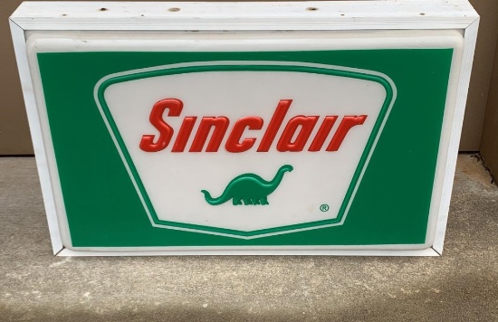 Sinclair LED light up sign, 24x37