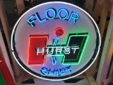 Hurst shifter tin neon sign, 48x48in   