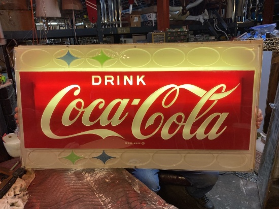 Coca-Cola 3x23x43 1960 light up sign