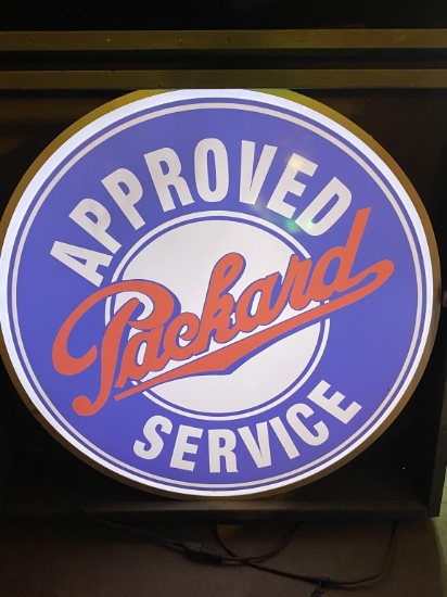 Packard Service light-up dealership sign, 6x42