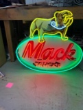 Mack Trucks bulldog neon