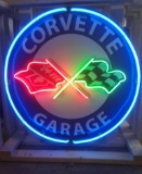Corvette Tin Neon Sign