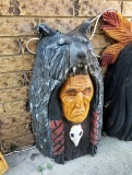 Hand-carved Indian Chief