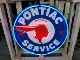 Pontiac Tin Neon Sign