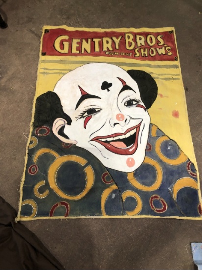 Gentry Brothers show canvas