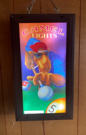Camel Lights light-up sign