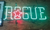 Rogue neon beer sign