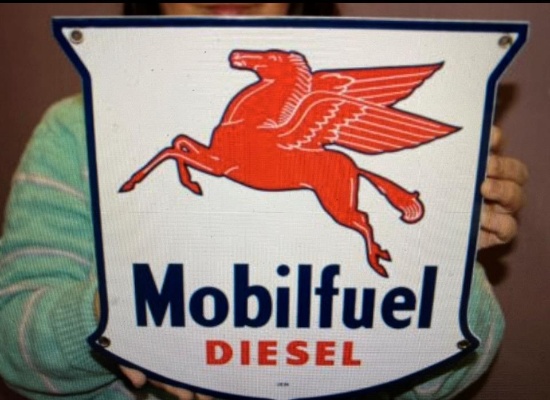 Mobil Fuel Diesel, SSP, 1954, 12"x12"