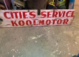 City Service wooden sign, 1950's 49