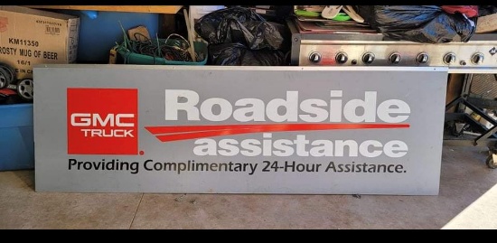 GMC Truck Roadside Assistance sign