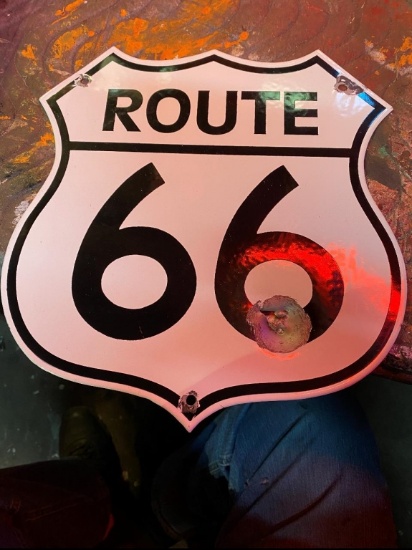 Route 66 shield SSP 11"x12"