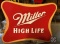 Miller High Life metal sigh, 31Tx39W