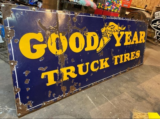 Goodyear Truck Tires SSP, 1930's, 24"x92:, framed
