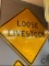 Loose Livestock highway sign, 41
