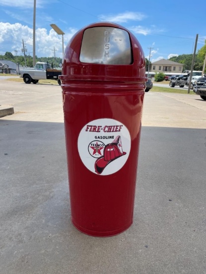 Texaco trashcan, 36x15